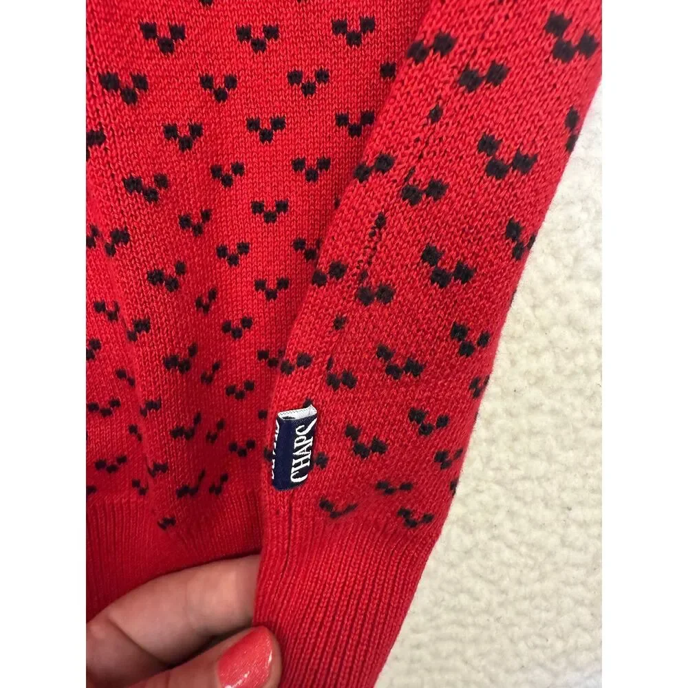 NWT Chaps Sweater Fair Isle Polar Bear All Over Design Crew Neck Pullover‎ Large